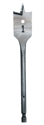 Milwaukee 5/8 in. X 6 in. L Heat-Treated Steel Flat Boring Drill Bit Quick-Change Hex Shank