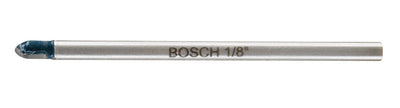 Bosch 1/8 in. X 4 in. L Carbide Tipped Glass and Tile Bit 3-Flat Shank