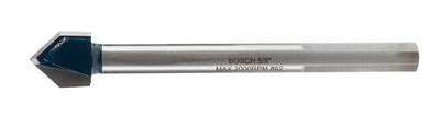 Bosch 5/8 in. X 4 in. L Carbide Tipped Glass and Tile Bit 3-Flat Shank