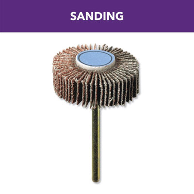 Dremel 3/8 in. D X 1/8 in. Aluminum Oxide Flap Wheel Sander 120 Grit