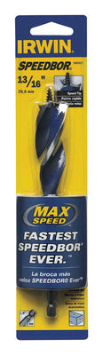 Irwin Speedbor 13/16 in. X 6 in. L Carbon Steel Wood Boring Bit Quick-Change Hex Shank