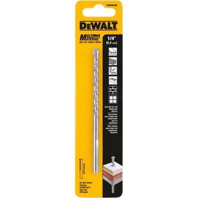 DeWalt 1/4 in. X 4-3/4 in. L Carbide Tipped Masonry Drill Bit Hex Shank