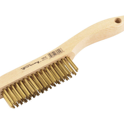 Forney 9.5 in. L X 10.25 in. W Wire Brush Brass