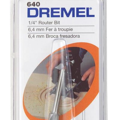Dremel 1/4 in. X 1-1/2 in. L High Speed Steel High Speed Router Bit