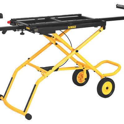 DeWalt Metal 98 in. L X 32-1/2 in. H X 59.5 in. W Miter Saw Stand Yellow