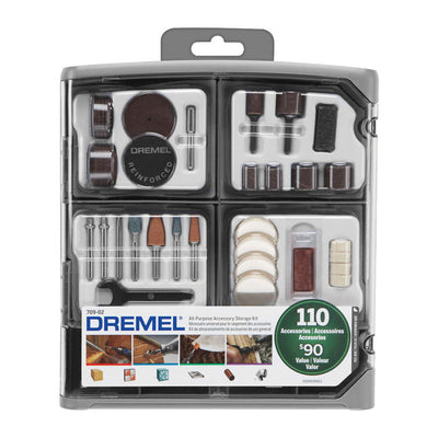 Dremel 9 in. Steel Accessory Kit 110 pc