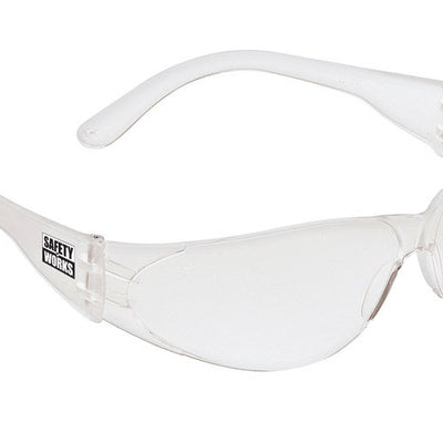 Safety Works Checklite Safety Glasses Clear Lens Clear Frame