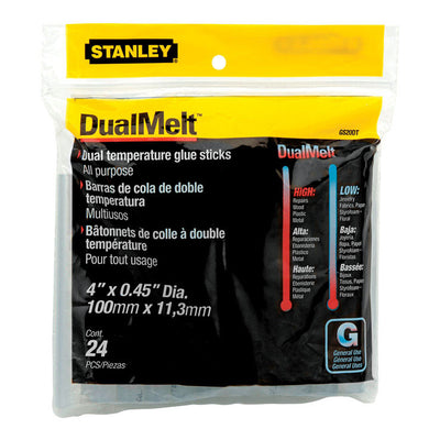 Stanley 0.5 in. D X 4 in. L Glue Sticks Clear 24 pk