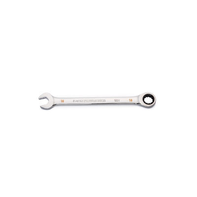 GEARWRENCH 18 mm 12 Point Metric Ratcheting Combination Wrench 9.33 in. L