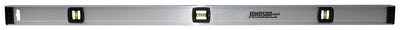 Johnson 48 in. Aluminum I-Beam Level 3 vial