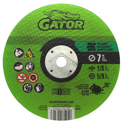 Gator 7 in. D X 5/8 in. Aluminum Oxide Masonry Cut-Off Blade
