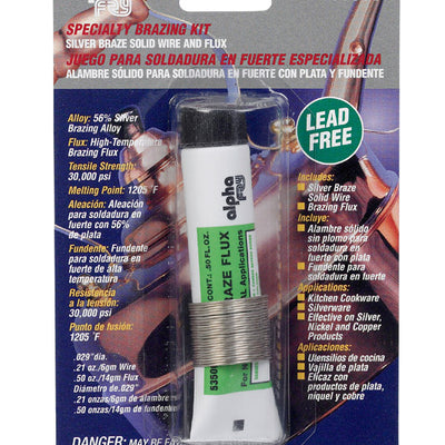 Alpha Fry 0.2 oz Lead-Free Specialty Brazing Kit 0.02 in. D Silver-Bearing Alloy