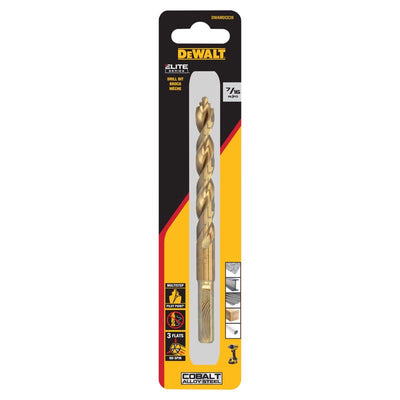 DeWalt 7/16 in. X 5 1/2 in. L Cobalt Steel Pilot Point Drill Bit Round Shank