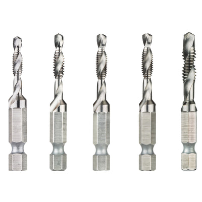 DeWalt Steel SAE Drill and Tap Bit Set 5 pc