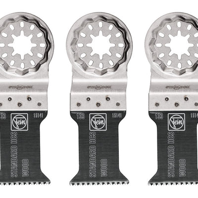 Fein Starlock 1-3/8 in. X 1-3/8 in. L Steel E-Cut Saw Blade 3 pk