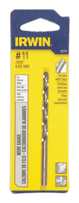 Irwin #11 X 3-1/2 in. L High Speed Steel Wire Gauge Bit Straight Shank