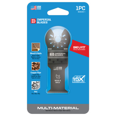 Imperial Blades One Fit 3-5/8 in. L Bi-Metal Oscillating Saw Blade