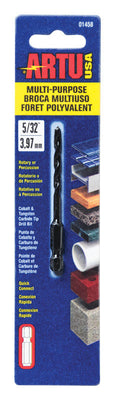 ARTU 5/32 in. X 3-1/8 in. L Tungsten Carbide Tipped Drill Bit Quick-Change Hex Shank