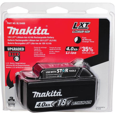 Makita 18V LXT 4 amps Lithium-Ion Slide Battery
