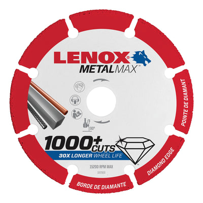 Lenox MetalMax 3 in. D X 3/8 in. Diamond/Metal Metal Cut-Off Blade