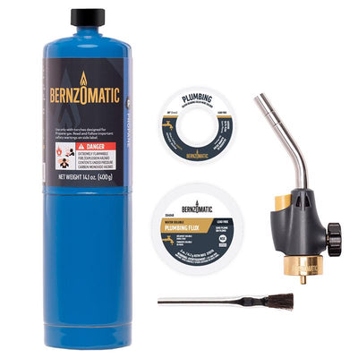Bernzomatic Plumbing 14.1 oz Basic Torch Kit Steel Propane