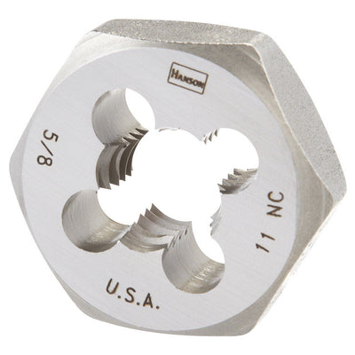 Irwin Hanson High Carbon Steel SAE Hexagon Die 5/8 in.