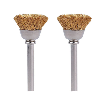 Dremel 1/2 in. X 1.75 in. L Metal Brass Brush 2 pk