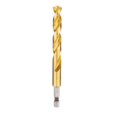 Milwaukee Shockwave 13/32 in. X 4.8 in. L Titanium Red Helix Drill Bit Hex Shank
