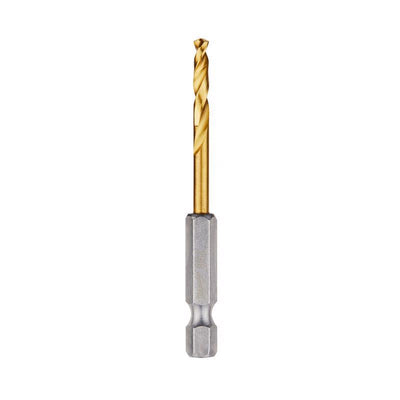 Milwaukee Shockwave 9/64 in. X 2.63 in. L High Speed Steel Red Helix Drill Bit Hex Shank