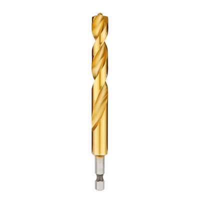 Milwaukee Shockwave 15/32 in. X 5 in. L Titanium Red Helix Drill Bit Hex Shank
