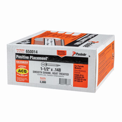 Paslode Positive Placement 1-1/2 in. L Angled Strip Galvanized Metal Connector Nails 30 deg 3,000 pk
