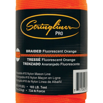 Stringliner 0.5 oz Mason's Line and Reel 500 ft. Fluorescent Orange Braided