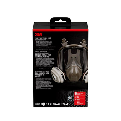 3M P95 Paint Project Full Face Respirator Black M