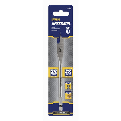 Irwin Speedbor 1/2 in. X 6 in. L Carbon Steel Wood Boring Bit Hex Shank