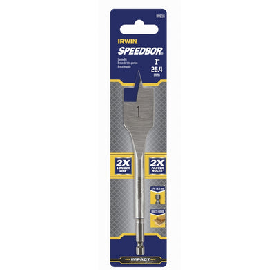 Irwin Speedbor 1 in. X 6 in. L Carbon Steel Wood Boring Bit Hex Shank