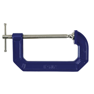 Irwin Quick-Grip 6 in. X 3-1/2 in. D Adjustable C-Clamp 900 lb