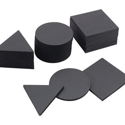 Magnet Source .08 in. L X 1.25 in. W Black Flexible Magnetic Shapes 30 pc