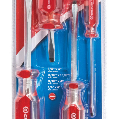 Crescent Slotted Screwdriver Set 4 pc