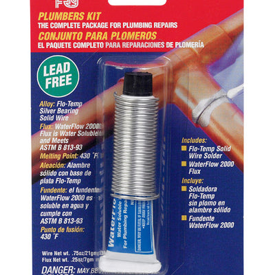 Alpha Fry 0.75 oz Lead-Free Plumbers Kit 0.062 in. D Silver-Bearing Alloy