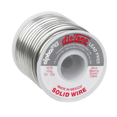 Alpha Fry 16 oz Lead-Free Solid Wire Solder 0.125 in. D Silver-Bearing Alloy