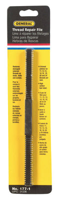 General 8-1/2 in. L X 7/16 in. W High Carbon Steel Assorted Thread Repair File