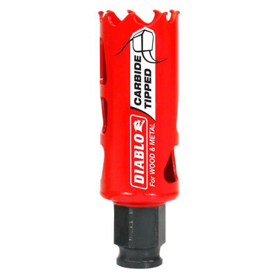 Diablo Snap-Lock Plus 1-1/8 in. Carbide Tipped 2-3/8 in. L X 3/8 in. D Hole Saw