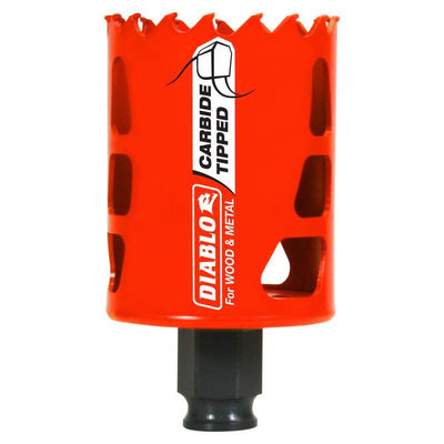 Diablo Snap-Lock Plus 2 in. Carbide Tipped 2-3/8 in. L X 3/8 in. D Hole Saw