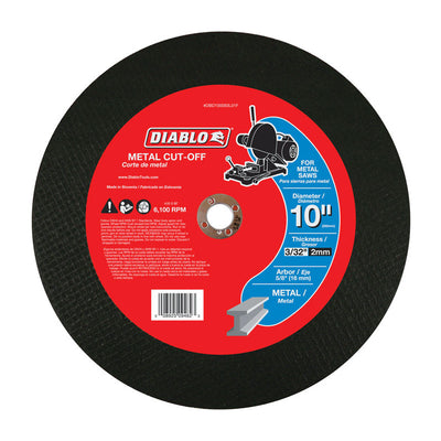 Diablo 10 in. D X 5/8 in. Aluminum Oxide Metal Cut-Off Disc