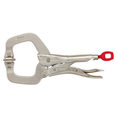 Milwaukee Torque Lock 3-1/2 in. X 4 in. D Locking C-Clamp with Swivel Pads 400 lb
