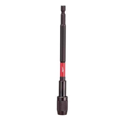 Milwaukee Shockwave 6 in. Alloy Steel Impact Magnetic Locking Bit Holder 1/4 in. Hex Shank