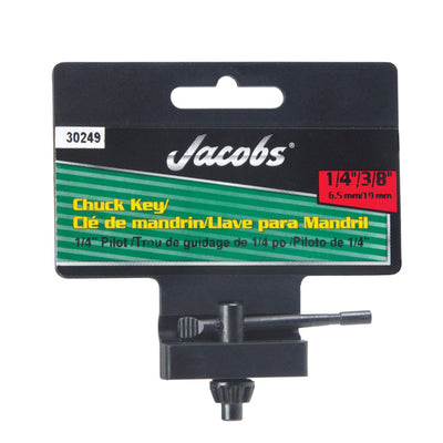Jacobs 1/4 to 3/8 in. X 1/4 in. KG1 Chuck Key T-Handle Steel