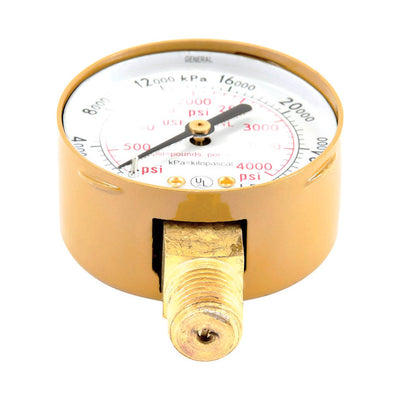 Forney 5.75 in. L X 3.88 in. W Oxygen Gauge Brass