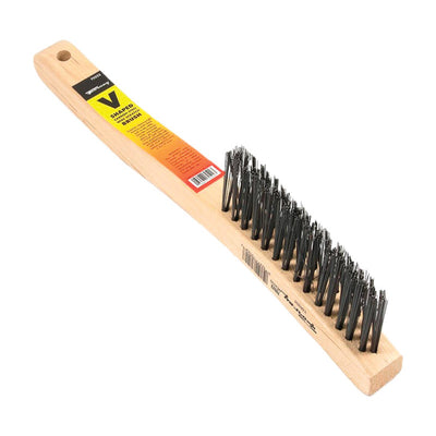 Forney 13.75 in. L X 1.25 in. W V-Groove Scratch Brush Carbon Steel