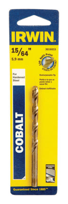 Irwin 15/64 in. X 3-7/8 in. L Cobalt Alloy Steel Drill Bit Straight Shank